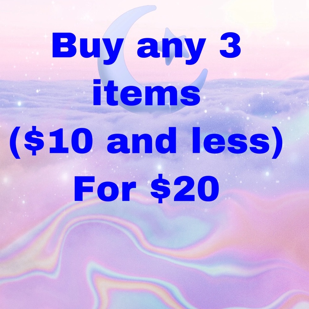 💥 3 for $20 SALE (on all items $10 or less)